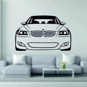 Samolepka na zeď – BMW E60 M5 – Předek