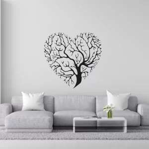 SAMOLEPKA na zeď – Strom ve tvaru srdce