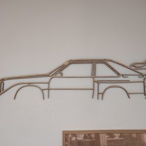 Dřevěná samolepka - Audi s1 Quattro