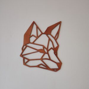 Dřevěná samolepka - Liška
